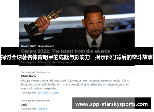 探讨全球著名体育明星的成就与影响力，揭示他们背后的奋斗故事